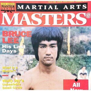 1992 Martial Arts Masters Magazine Bruce Lee Last Days Vtg Combat Karate DWQQ1